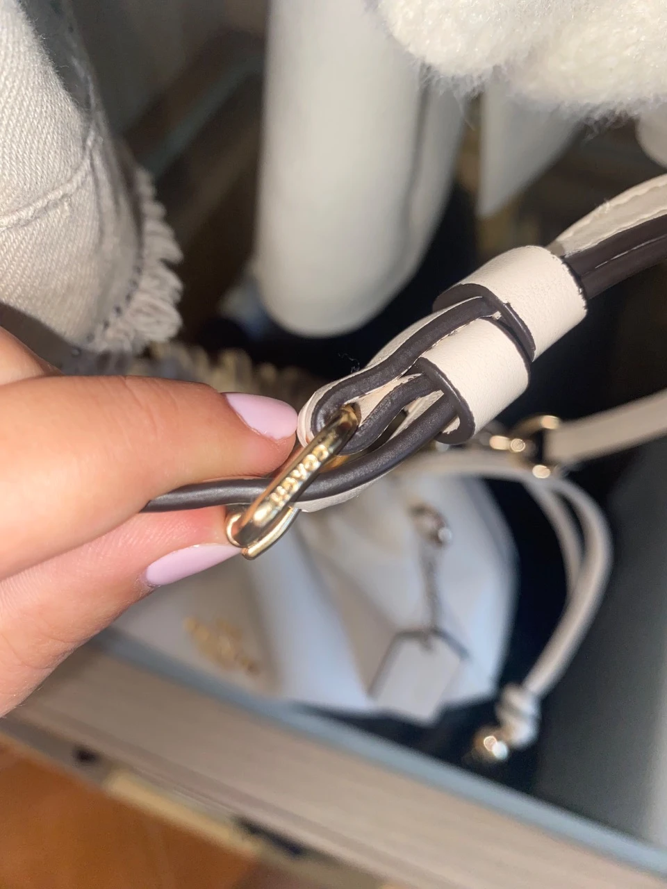 bolsa mala Coach Faye Shoulder beige crème lindissima sans défauts – photo 7